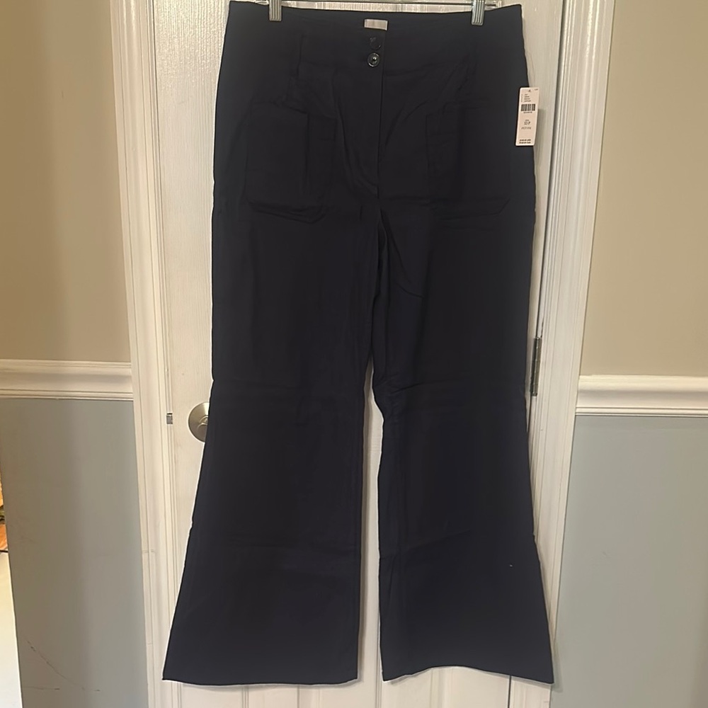 Maeve NWT Navy Junie Jean Wide Leg Pant